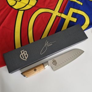 Damast Santoku Messer FC Basel - FCB Logo