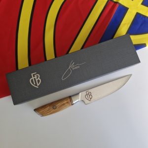 Damast Steakmesser 1Stk. FC Basel - FCB Logo