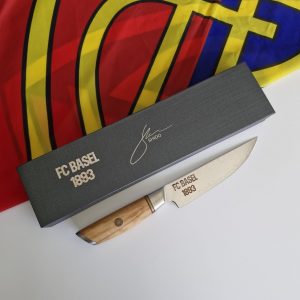 Damast Steakmesser 1Stk. FC Basel - Schriftzug FC Basel 1893