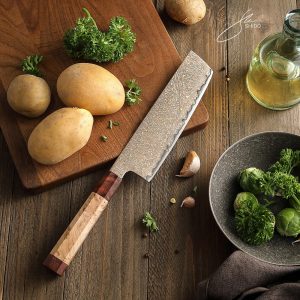 Damast Nakiri Messer