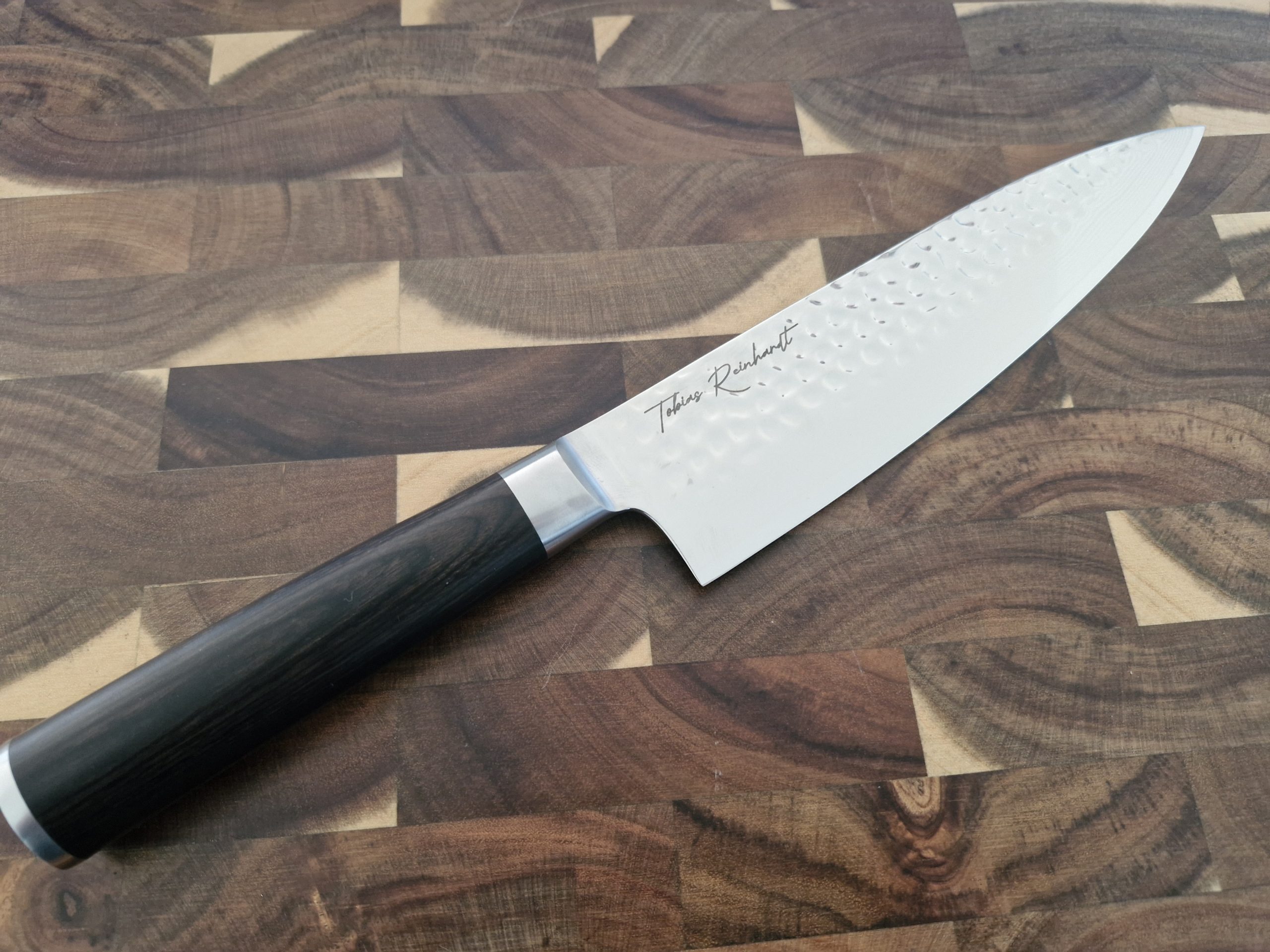 Fertig graviertes SHIDO Damastmesser